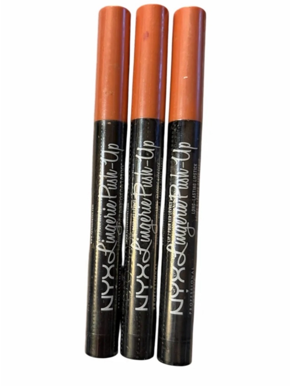 3-Pack NYX Professional Makeup Lip Lingerie Push-Up Lipstick - Dusk To Dawn NWT